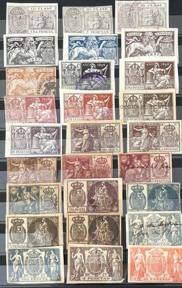 Spanje 1896/1904 - Spaanse fiscale zegels. Alfonso XIII. 36, Gestempeld
