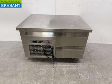RVS Nova Meta Koelwerkbank 2 Laden 94 cm Horeca, Ophalen of Verzenden, Gebruikt