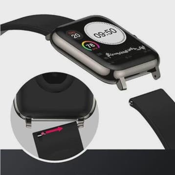 Universele Siliconen Horlogeband 20mm & 22mm - Snelwissel &, Verzenden, Nieuw