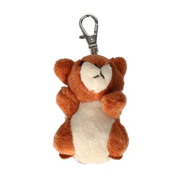 Nature Planet eekhoorn knuffelsleutelhanger - pluche, Verzenden, Nieuw