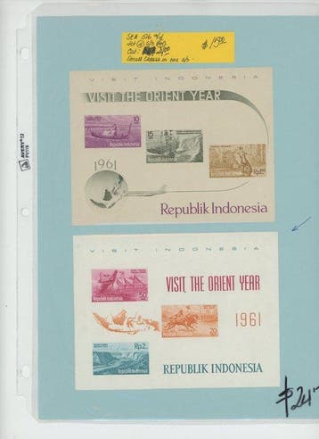 Indonesië - Uit een handelaarvoorraad, een mooi SM-ensemble,, Gestempeld