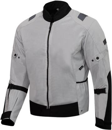 Merlin Taos Air Mesh Stretch Light Grijs Zwart Textiele, Motoren, Kleding | Motorkleding, Nieuw met kaartje, Jas | textiel, Merlin