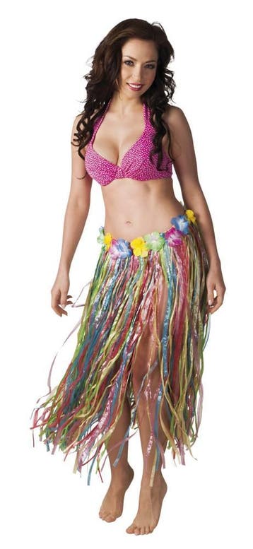 Hawaii rok multikleur 80 cm, Kleding | Dames, Carnavalskleding en Feestkleding, Ophalen of Verzenden, Nieuw