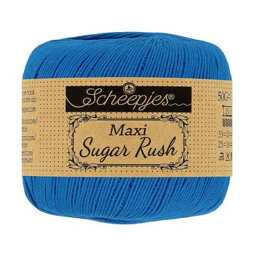 Scheepjes Maxi Sugar Rush - 201 electric blue - Katoen Gar, Ophalen of Verzenden, Nieuw