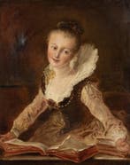 French School (XIX), da Jean-Honoré Fragonard - La lettrice
