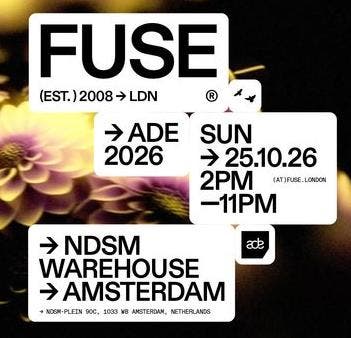 DGTL ADE FUSE Tickets – 2026 – NDSM Amsterdam, Twee personen, Oktober