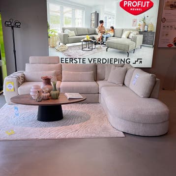 Azara Hoekbank - Profijt Meubel, Hoekbank, Nieuw, Ophalen of Verzenden, 200 tot 250 cm