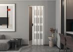 Luxe Balci Yara vouwdeur met glas in kleur wit BxH 87x214 cm, 80 tot 100 cm, Binnendeur, Nieuw, Ophalen of Verzenden