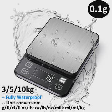 Digitale Keukenweegschaal 10kg - 0.1g Precisie, Waterdicht R, Verzenden, Nieuw