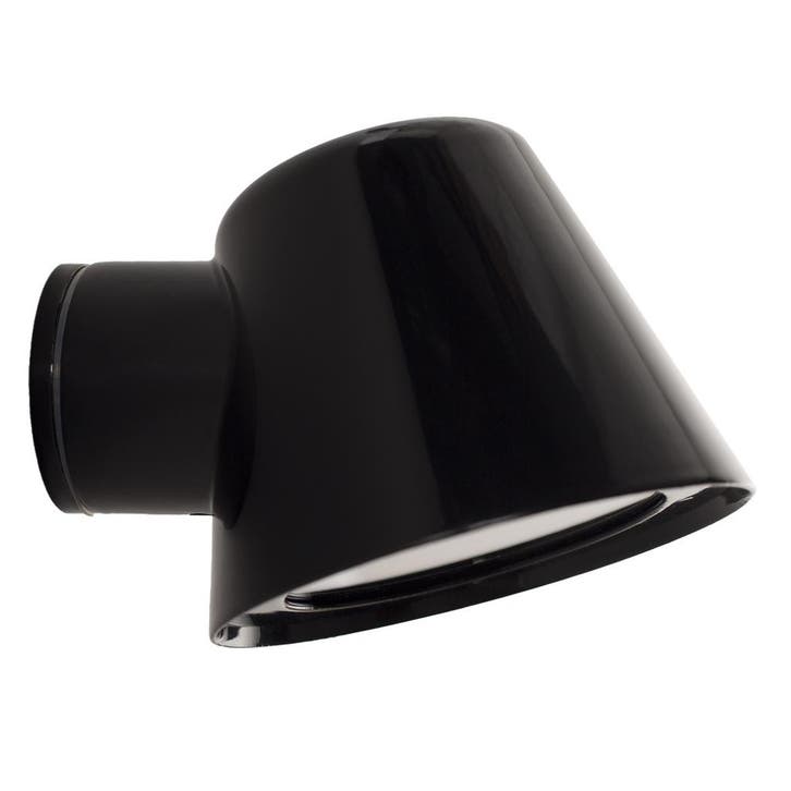 Vita Cup Muurlamp Zwart met Lichtsensor LED, Tuin en Terras, Buitenverlichting, Minder dan 50 watt, Nieuw, Aluminium, Wandlamp