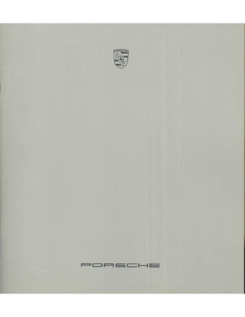 1986 PORSCHE PROGRAMMA BROCHURE DUITS, Nieuw, Porsche, Author