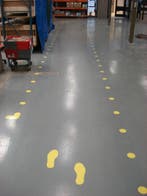 Stip voor vloermarkering (20 stuks / 100 stuks)  -  Rood  -, Verzenden