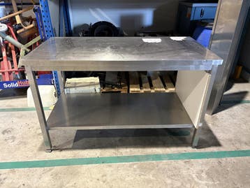 RVS Werktafel Met Onderschap 140x70x88cm (B x D x H), Ophalen of Verzenden, Nieuw in verpakking