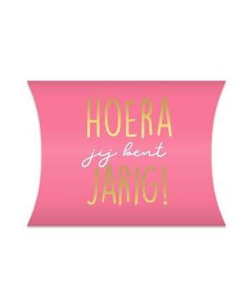 2x Gondeldoosje Jij bent Jarig  Roze (Gondeldoosjes), Diversen, Ophalen of Verzenden, Nieuw, Cadeauzakje