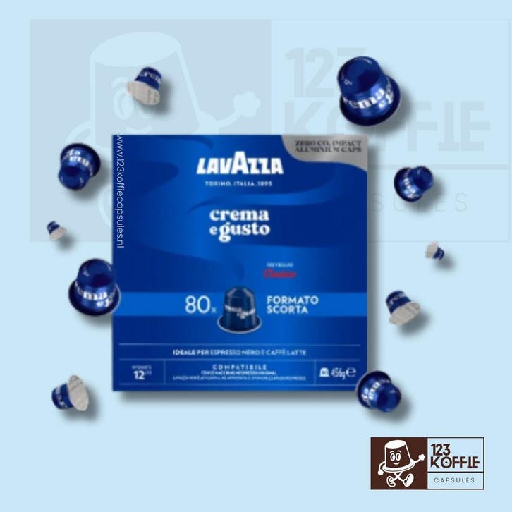 Lavazza Crema e Gusto Classico capsules 80 stuks  compatibel, Witgoed en Apparatuur, Koffiemachine-accessoires, Verzenden