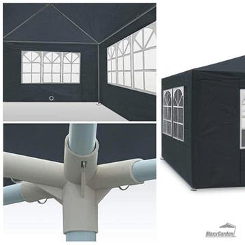 MaxxGarden Partytent 3x4m - met Zijwanden - Antraciet (Tuin), Tuin en Terras, Partytenten, Verzenden, Nieuw