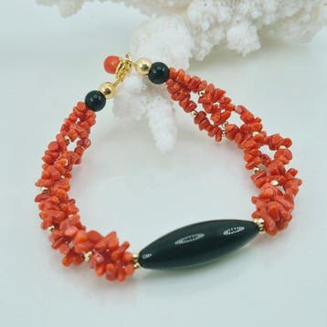 Koraal - Zilver, Verguld, Zonder reservering - Armband -, Antiek en Kunst