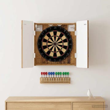 vidaXL Dartbord Kabinet ZWOLLE Oud hout 52,5 x 10,5 x 57,5, Verzenden, Nieuw