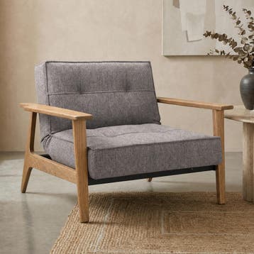 *WOONWINKEL* Innovation Living Splitback Frej Natural Fauteu, Verzenden, Nieuw, Stof