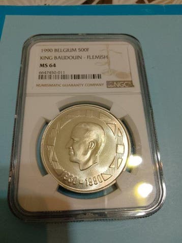 België. 500 Francs 1990 (Zonder minimumprijs)
