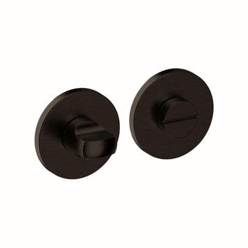 Shuffle toilet-/badkamersluiting rond dun 4mm - zwart, Doe-het-zelf en Verbouw, Hang- en Sluitwerk, Verzenden, Nieuw