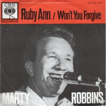 Marty Robbins - Ruby Ann + Wont you forgive (Vinylsingl..., Nieuw in verpakking
