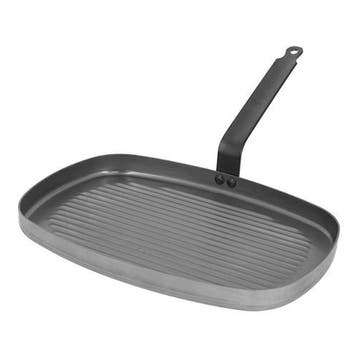 Grillpan | Plaatstaal | 38 x 26 cm, Verzenden