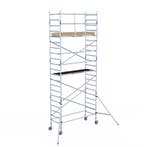 Basic rolsteiger 90 x 7,2m WH met voorloopleuning, Doe-het-zelf en Verbouw, Steigers, Verzenden, Nieuw, Rolsteiger of Kamersteiger