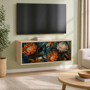vidaXL Wandgemonteerd tv-meubel LOCHEM 102 x 33 x 40 cm, Minder dan 50 cm, Verzenden, Nieuw, Minder dan 100 cm