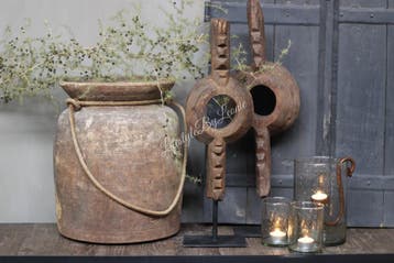 Houten ornament Round op voet 55 cm, Huis en Inrichting, Woonaccessoires | Overige, Ophalen of Verzenden, Nieuw