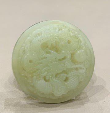 Figuur - A fine jade buckle - jade - China, Antiek en Kunst