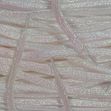 Glitter veters - Wit Roze • 120  cm x 8 mm, Ophalen of Verzenden, Nieuw