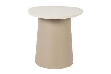 CosiDune bijzettafel - Sandy Beige, Verzenden, Nieuw, Rond, Overige materialen