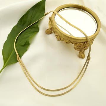 Gouden omega collier (Ketting), Ophalen of Verzenden, Gebruikt, Goud, Goud
