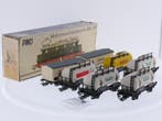 Schaal H0 Piko 1903056 BR 244 met 7 goederenwagens van de..., Gebruikt, Gelijkstroom, Overige typen, Piko