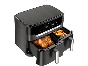 Tefal -   Easy Fry Dual Xxl 11l Airfryer Coal Grey, Verzenden, Nieuw, Airfryer XXL