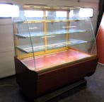 Gebaksvitrine 135cm, gekoeld, Stekkerklaar, Zakelijke goederen, Horeca | Meubilair en Inrichting, Gebruikt