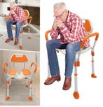 Douchestoel met Armleuningen – Verstelbaar en Antislip, Huis en Inrichting, Stoelen, Verzenden, Nieuw