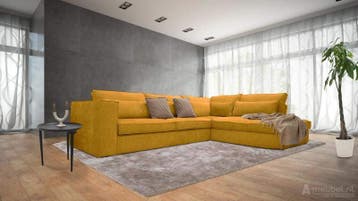 Hoekbank Blaricum - hoekbanken - Geel, Huis en Inrichting, Nieuw, 150 cm of meer, Stof, 250 tot 300 cm