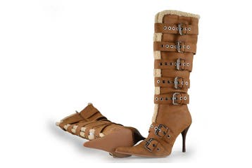 Jeffrey Campbell Laarzen in maat 39 Bruin, Hoge laarzen, Bruin, Verzenden, Zo goed als nieuw