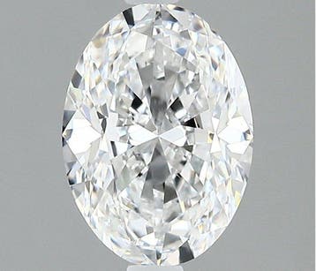 1 pcs Diamant (Natuurlijk) - 1.50 ct - Ovaal - D (kleurloos), Nieuw