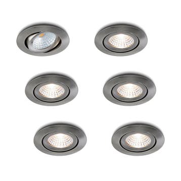 Ledisons LED-inbouwspot Lumino RVS IP54 dimbaar, Huis en Inrichting, Lampen | Spots, Ophalen of Verzenden, Nieuw