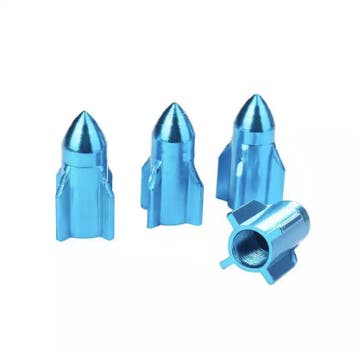 TT-products ventieldoppen Light Blue Rockets aluminium 4, Ophalen of Verzenden, Nieuw