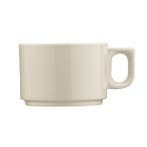 GGM Gastro | (4 stuks) PERA Creme - Koffiekop - 70cc - Crème, Huis en Inrichting, Keuken | Servies, Verzenden, Nieuw, Effen, Kop(pen) en/of Schotel(s)