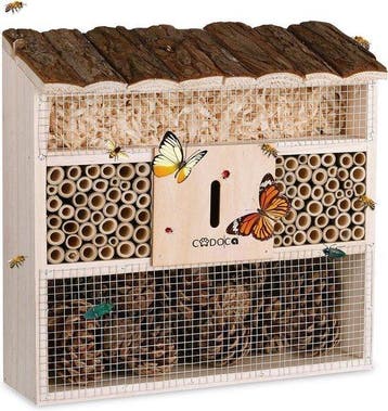 Insectenhotel nestkastje 30,5x9,5x31cm (Tuinieren), Verzenden, Nieuw