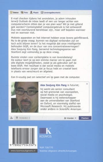 Verslaafd aan afleiding 9789021554334 Alex Soojung Kim Pang, Verzenden, Gelezen, Alex Soojung Kim Pang