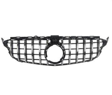 Grille C-Klasse W205 | GT-R Chrome Style | 18-23, Auto-onderdelen, Voor, Mercedes-Benz, Nieuw, Ophalen of Verzenden