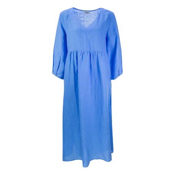 Princess goes Hollywood • blauwe linnen jurk • 36, Princess goes Hollywood, Nieuw, Maat 36 (S), Verzenden