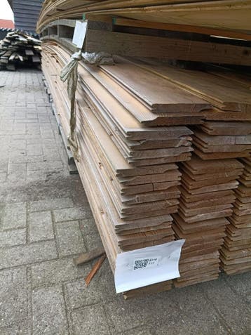 Ca. 100x Vuren geïmpregneerde rabatdelen lengte 540 cm, S, Nieuw