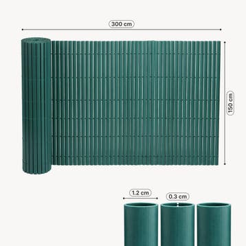 Flexibele tuinscherm Hidden balkonscherm PVC 150x300 cm groe, Verzenden, Nieuw